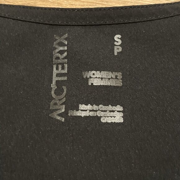 Arc’teryx Contenta Dress SZ Small Black Lightweight Shift Cinch Waist Sleeveless - Picture 9 of 10
